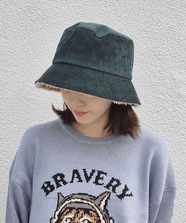 コーデュロイボアハット