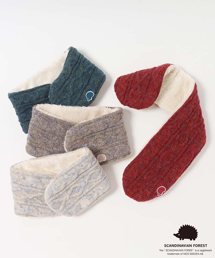 スカンジナビアンフォレスト 刺繍ネックウォーマー