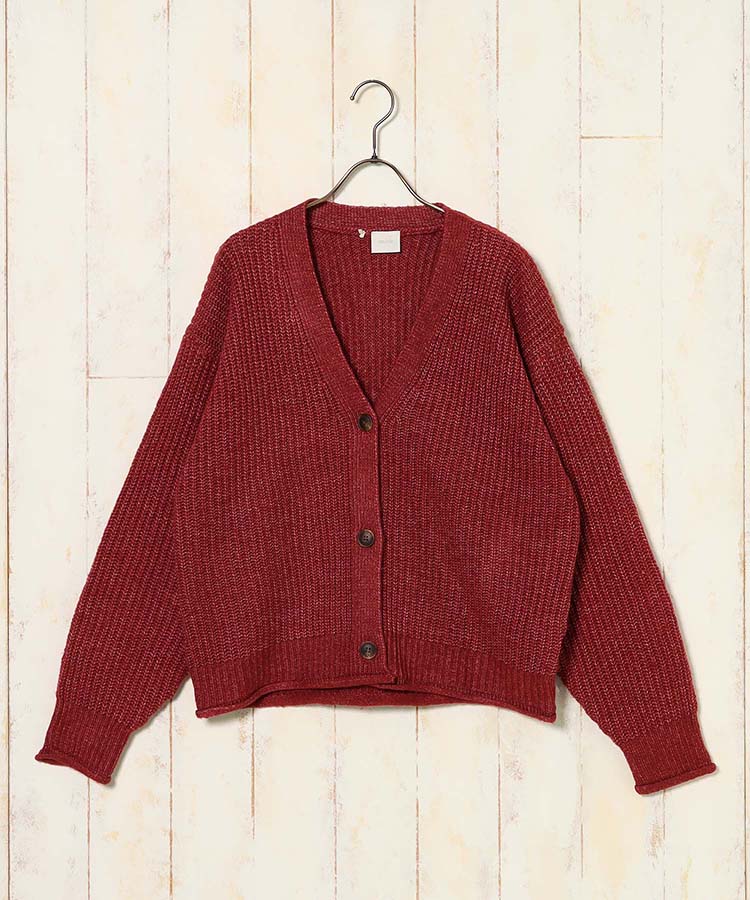 リブカーディガン