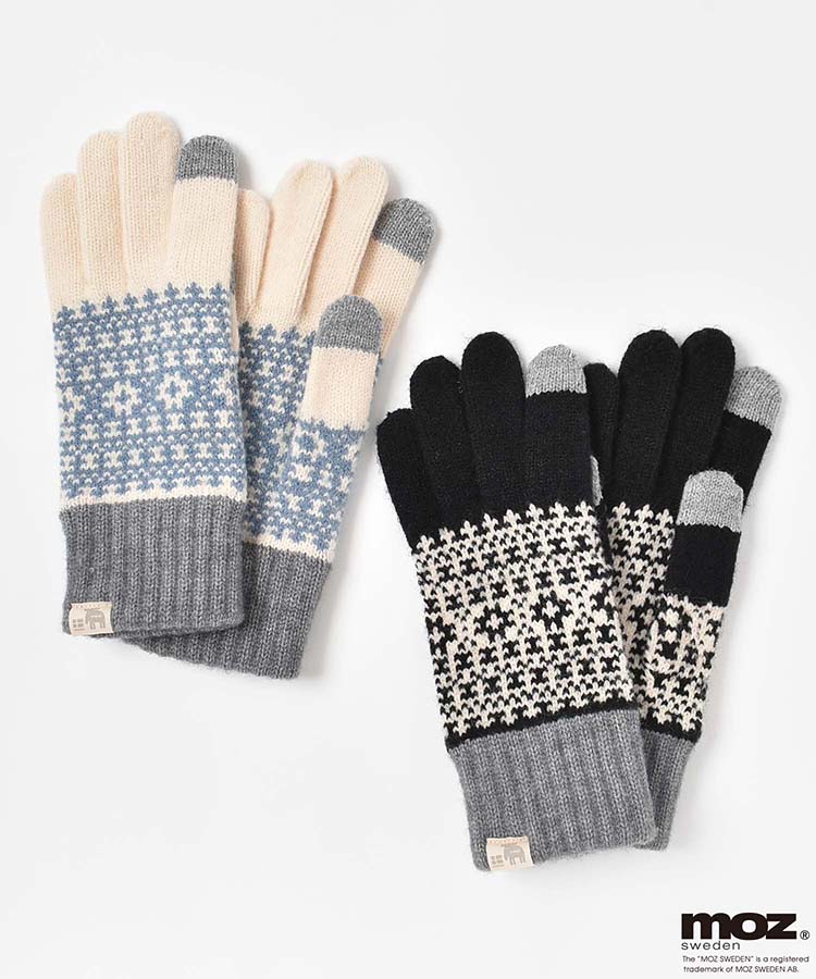 MOZスマホタッチ柄グローブ