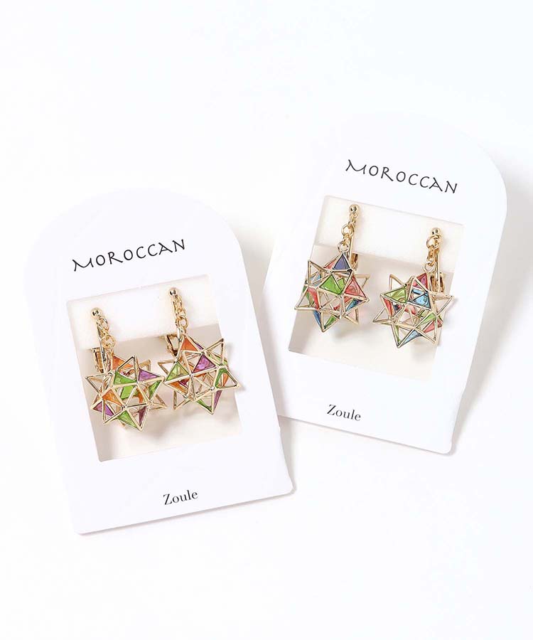 star plygonイヤリング