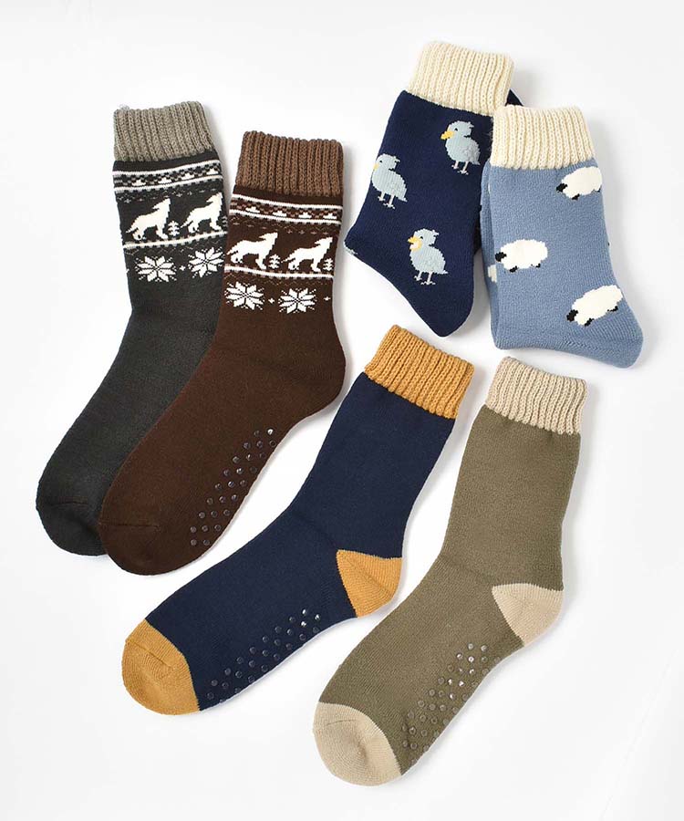 ジャムガーデン裏起毛ルームソックスL