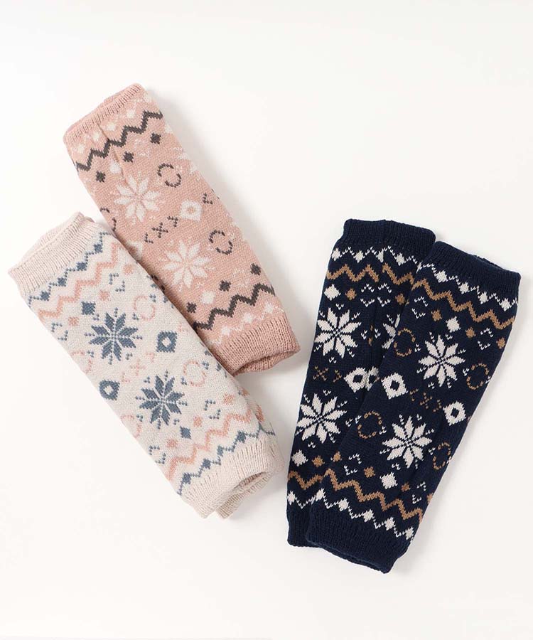 ノルディック柄レッグウォーマー