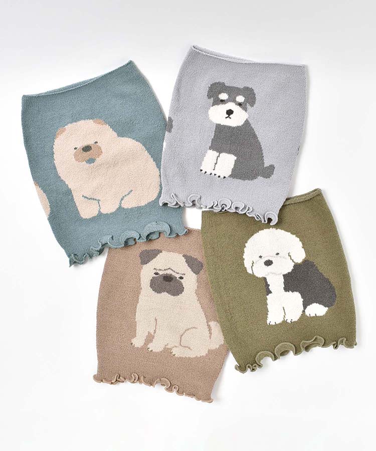 いぬ柄ソフトモールはらまき