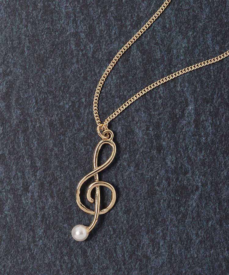 ト音パールネックレス