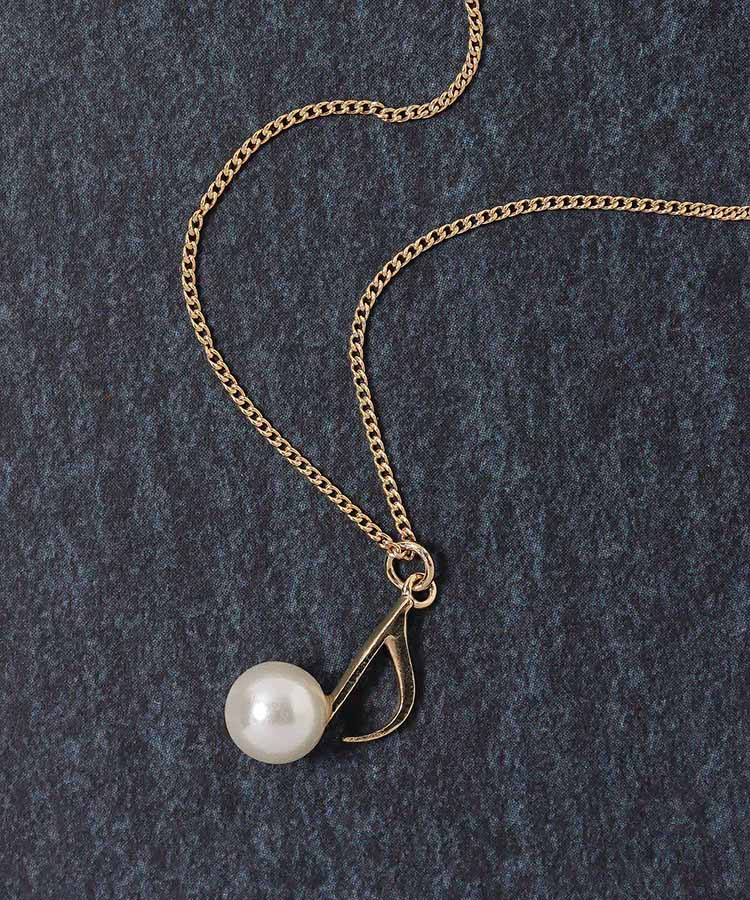 音符パールネックレス