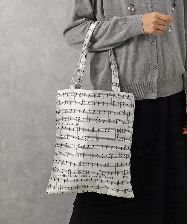 楽譜ジャガードトート