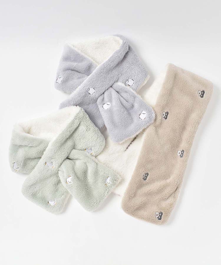 刺繍差し込みマフラー