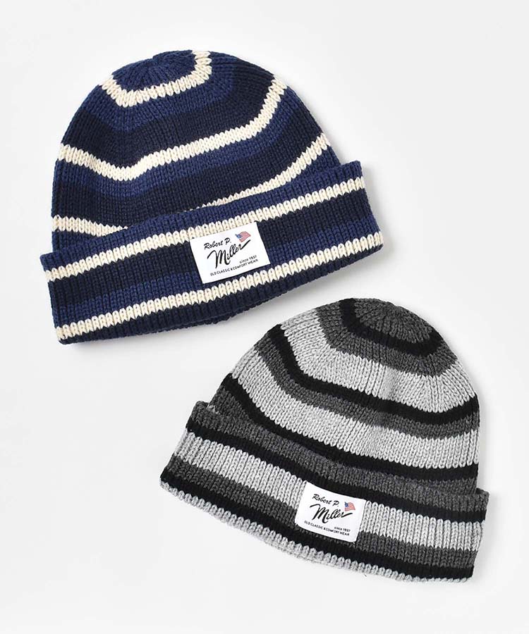 Robert P Millerボーダーニット帽