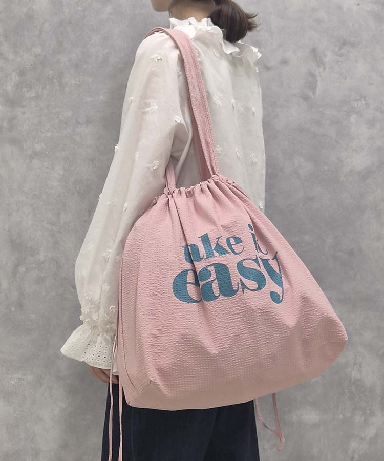 くるっとコンパクト巾着トート