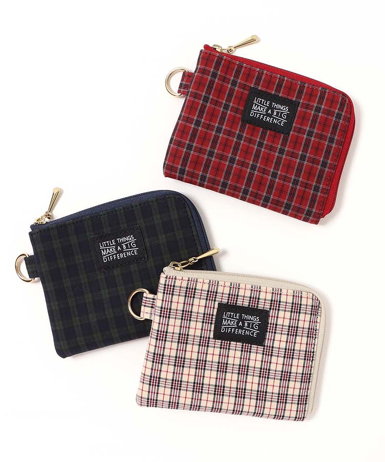 タイプライターチェック柄コインパス