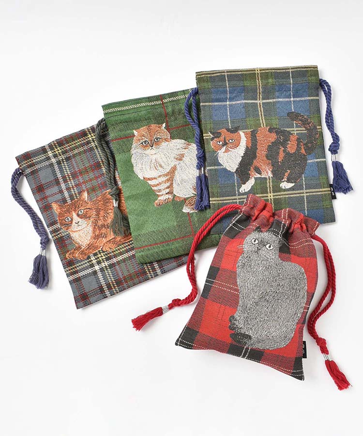 松尾ミユキチェック巾着