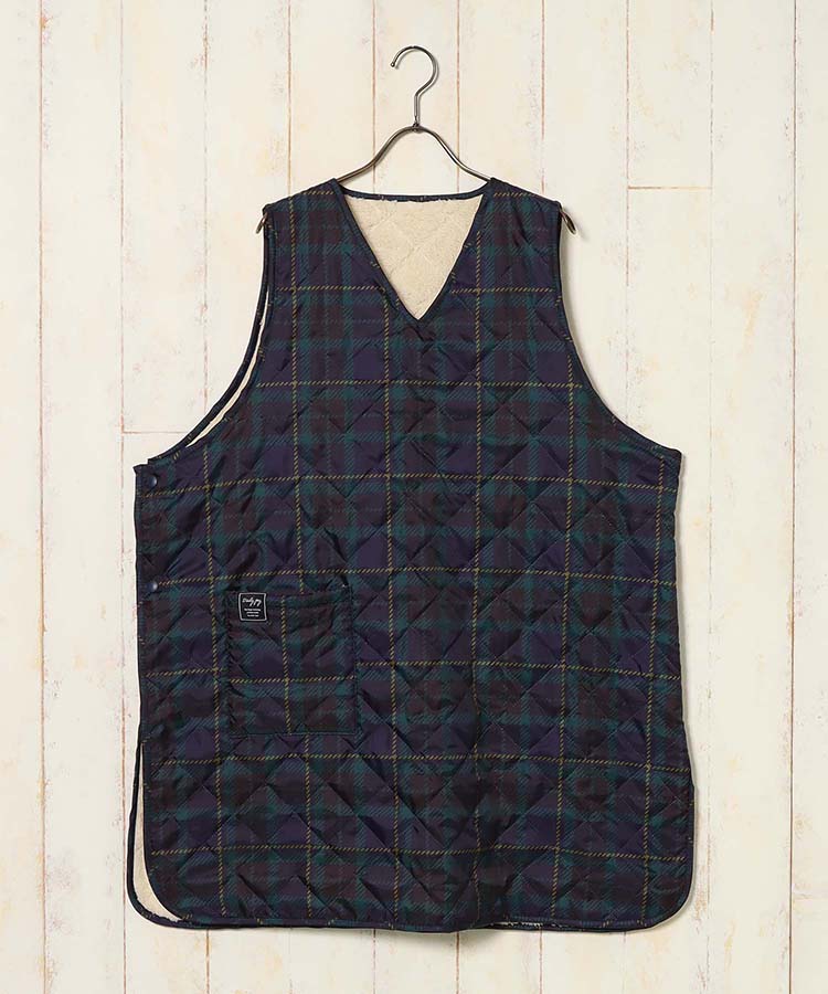 ボアキルトエプロン