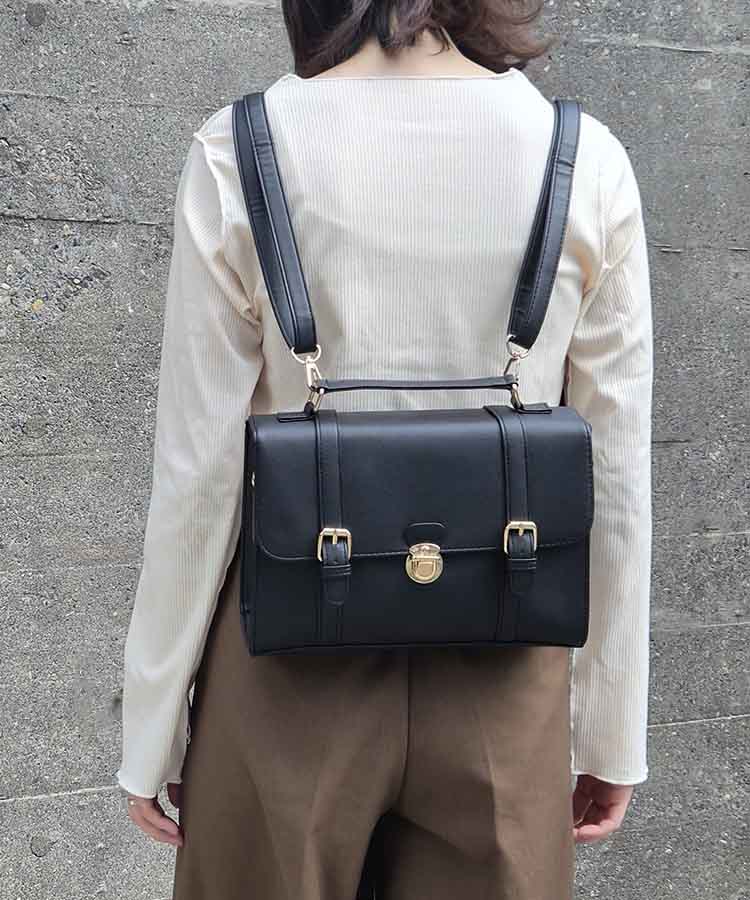 差し込み金具3Wayサッチェルバッグ