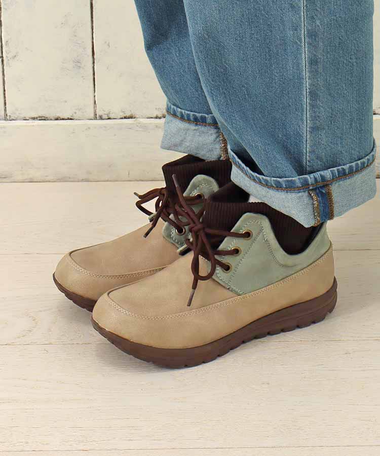 バイカラーライトスニーカー