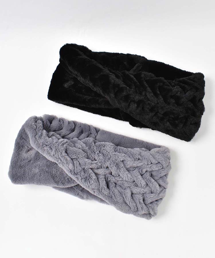 編み込ファークロススヌード