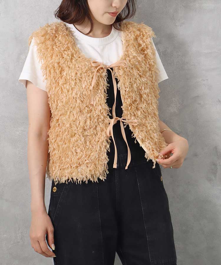 ≪SALE≫【WEB限定】フリンジ2wayベスト