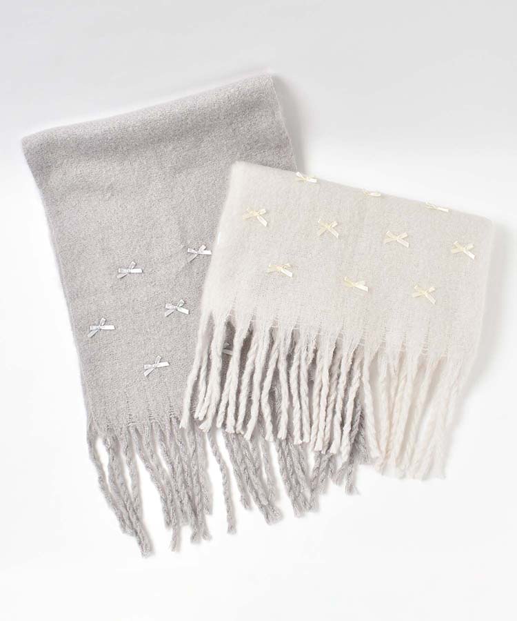 リボン付きストール