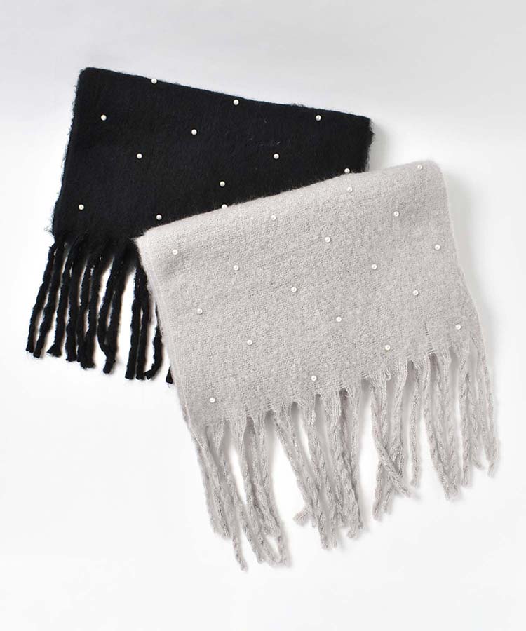 パール付きストール