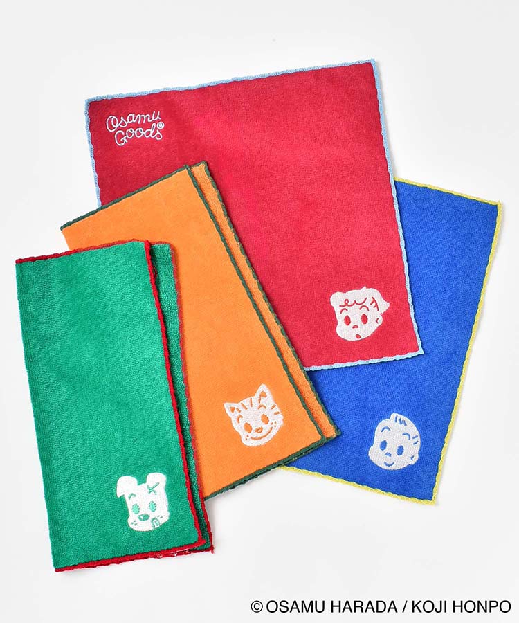 OSAMU GOODSポイント刺繍ミニタオル