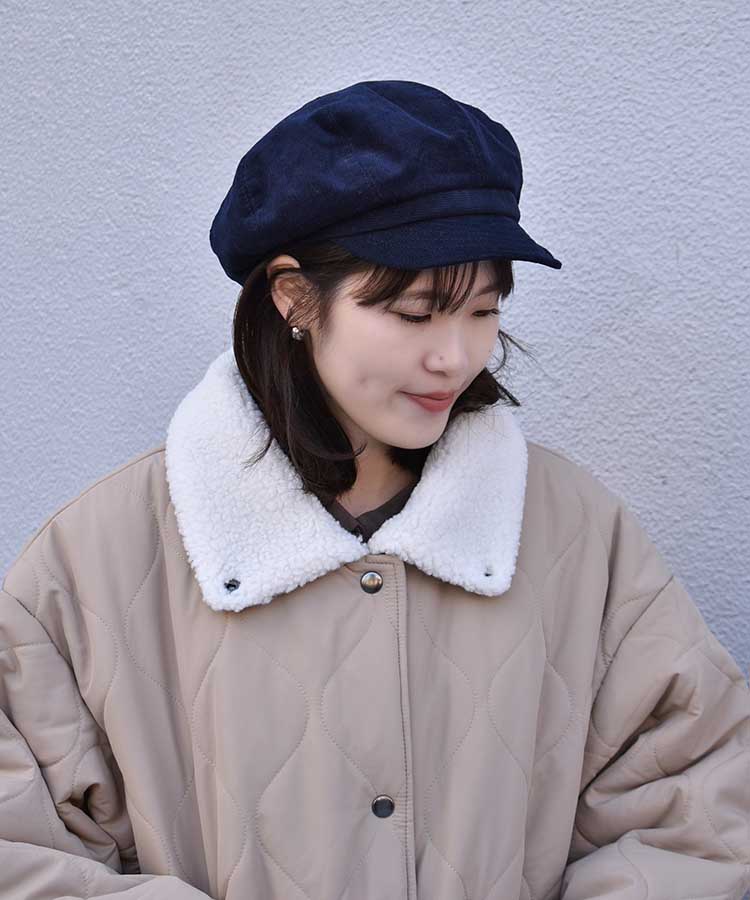 コーデュロイキャスケット