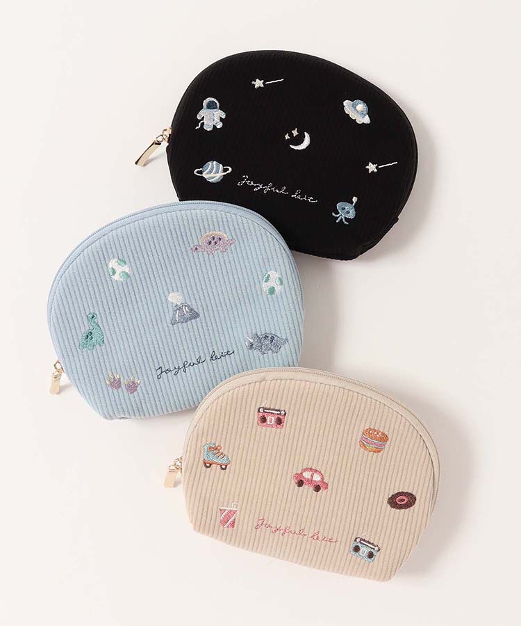 ジョイフルビットコーデュロイティッシュポーチ