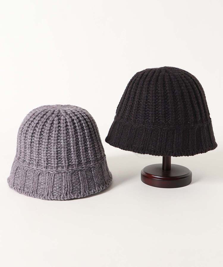 ニットバケットハット