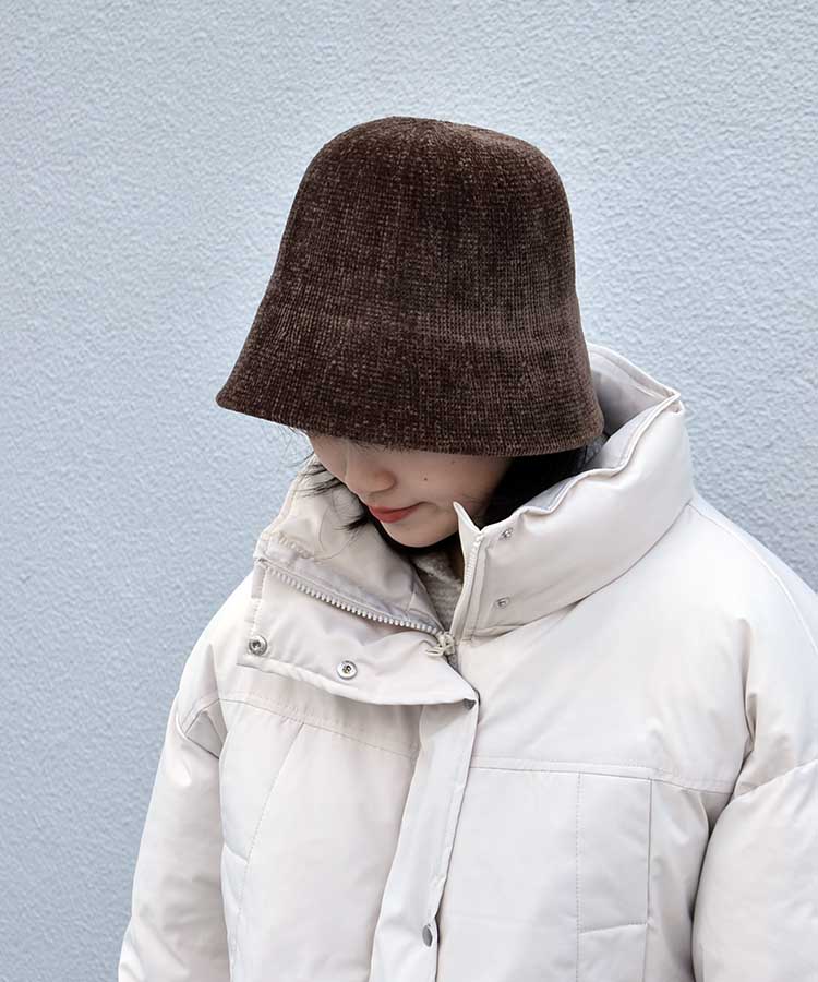 モールヤーンベルベットハット