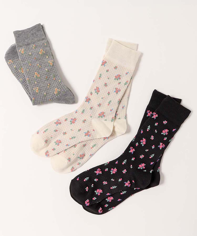 ラテミルククルーサーマルフラワーソックス