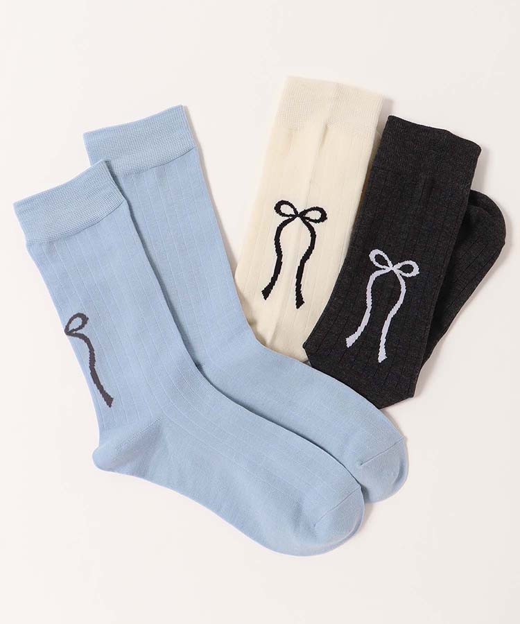 ラテミルククルーリボンソックス