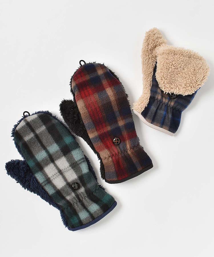 ≪SALE≫チェックミトングローブ