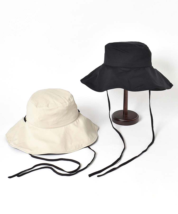 UVカット接触冷感つば広ハット