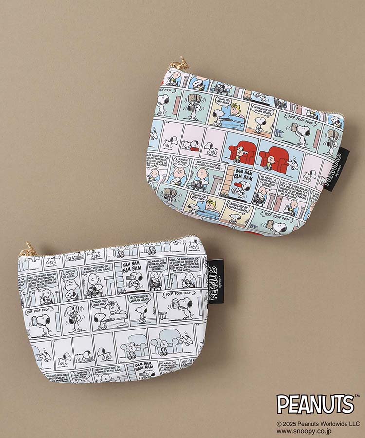 PEANUTS コミック柄ポーチ