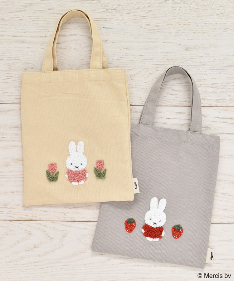miffyスプリングサガラ刺繍ミニトートバッグ