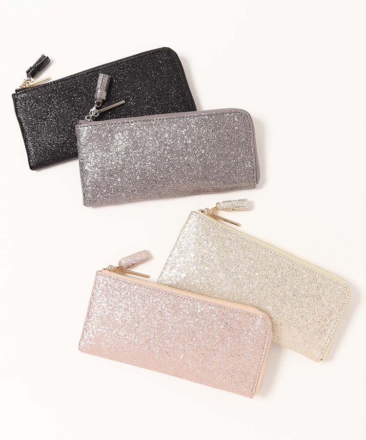 ピソラロメタリックL字ファスナー長財布
