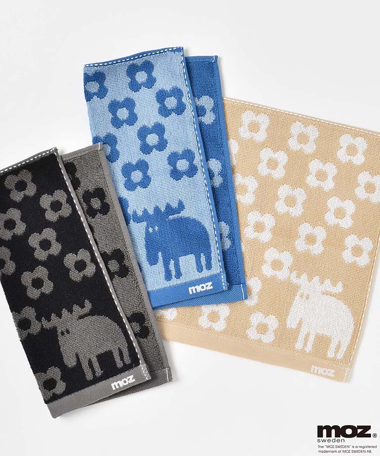 MOZジャガードフラワーハンカチ