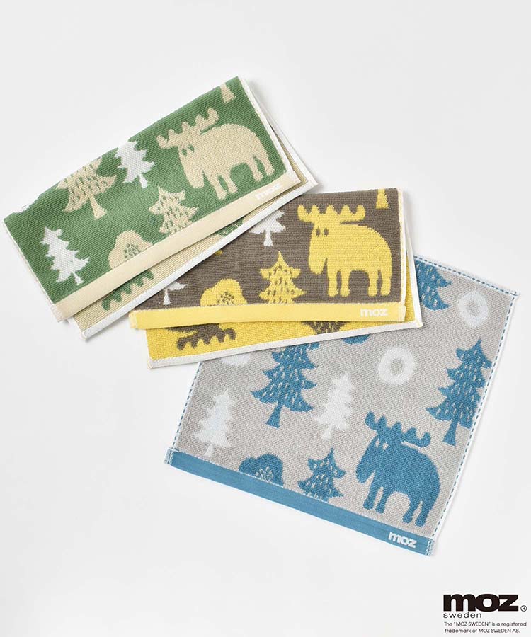 MOZジャガードフォレストハンカチ