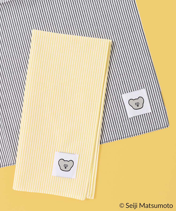 ねずみのANDYストライプ大判ハンカチ