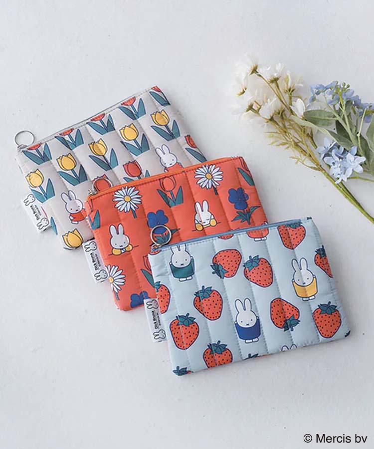 【WEB限定】Dick Brunaキルティングフラットポーチ