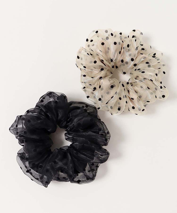 ドットオーガンジーシュシュ