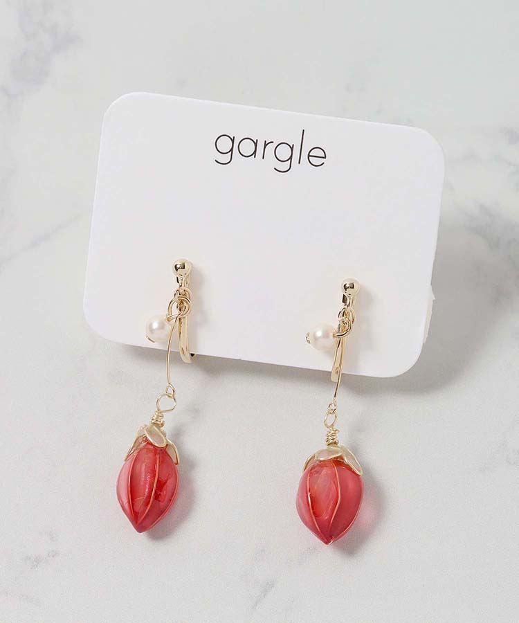 いちごディップイヤリング