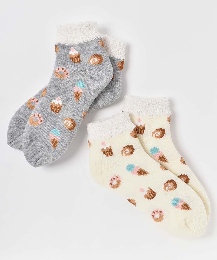 スイーツ内ボアルームソックス