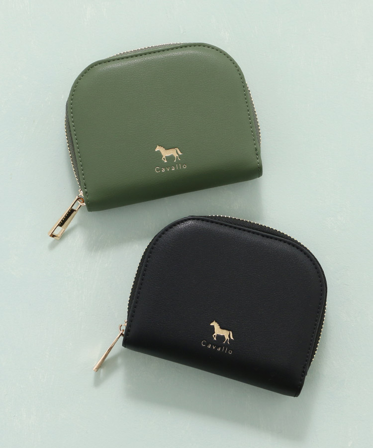 cavalloハーフムーン2つ折り財布