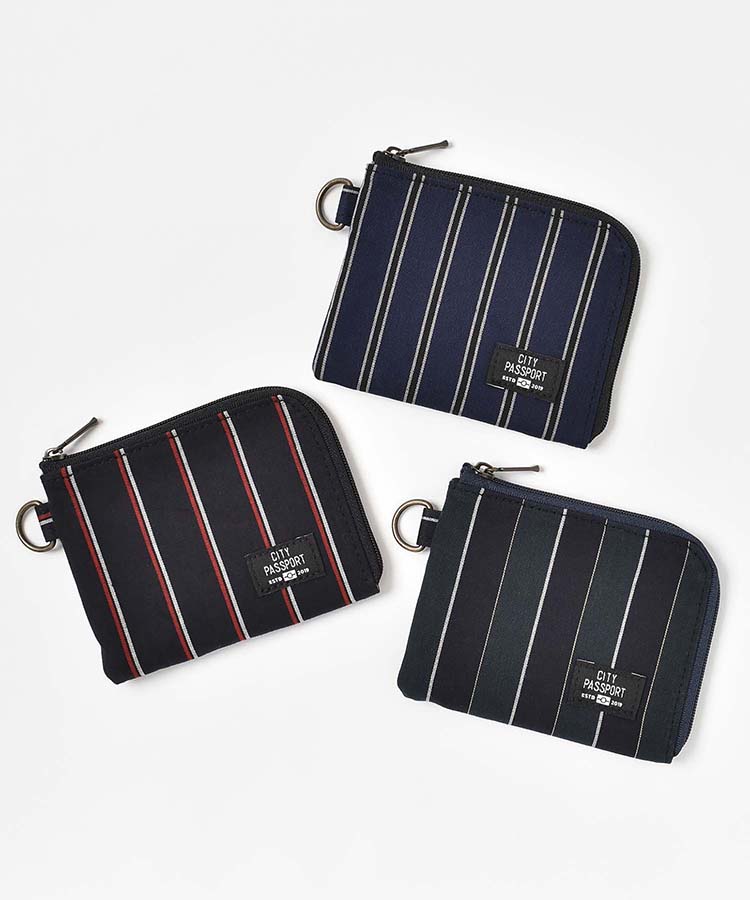 クラッシーストライプシティパス&コインケース