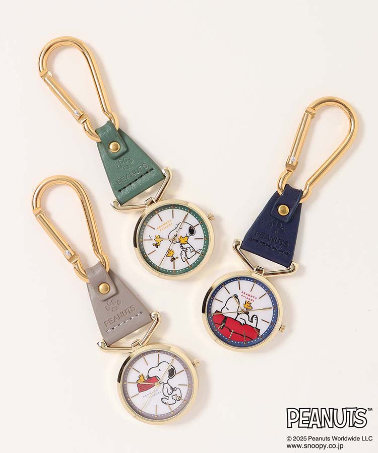 スヌーピーカラビナレザーウォッチJ
