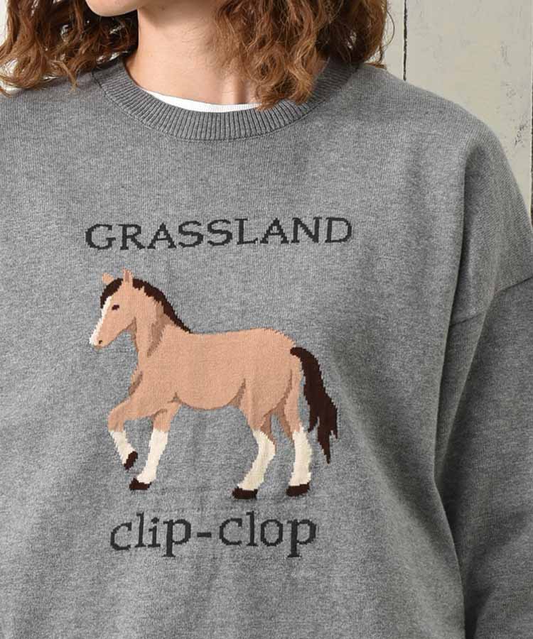 horse clip-clopニット