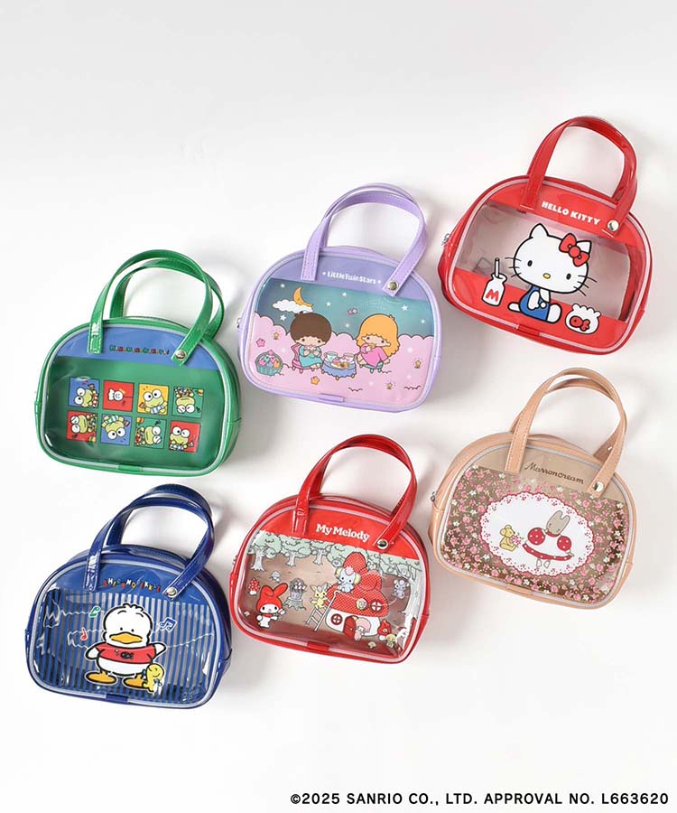 【WEB限定】サンリオキャラクターズ ボストンバッグ風ポーチ	