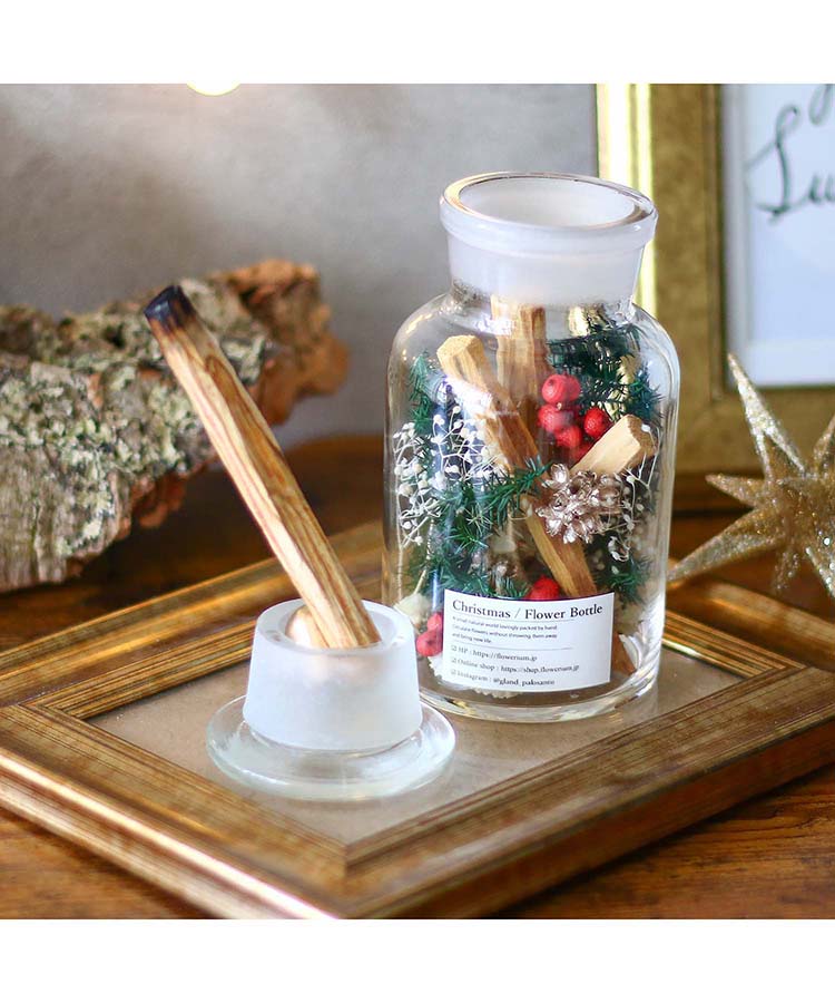 Positive Energy Palo Santoフラワーボトルクリスマス