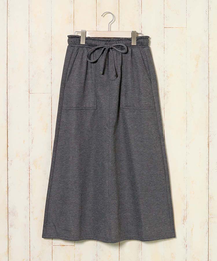 裏起毛ウエストフリルベイカースカート