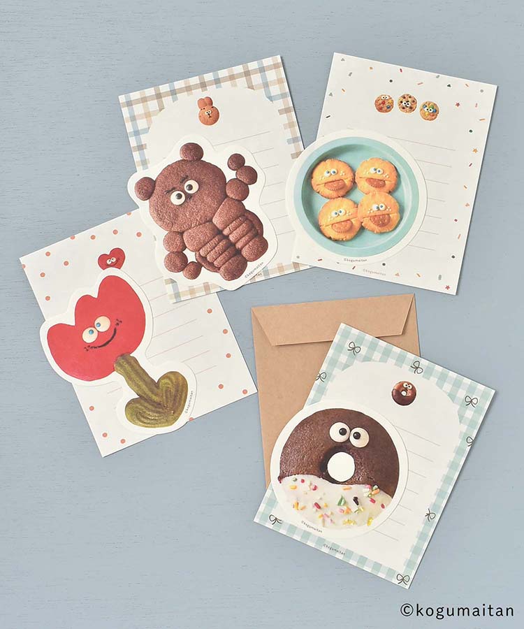 こぐまいたんダイカットミニレターセット
